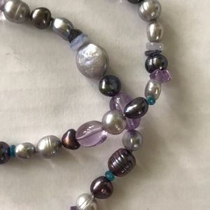 Honora Genuine Pearl and Gemstone Necklace